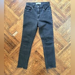 Black faded Reformation Jeans size 25